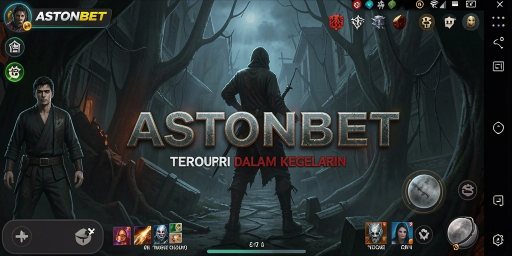 Screenshot menampilkan gameplay menegangkan di ASTONBET dengan suasana Horror.