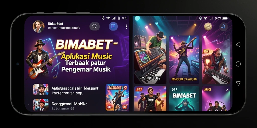 Tampilan gameplay BIMABET yang menarik dan interaktif saat mendengarkan musik.