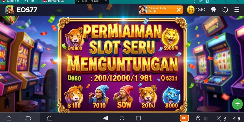 Gameplay menarik dari EOS77 dengan beragam slot yang mengasyikkan.