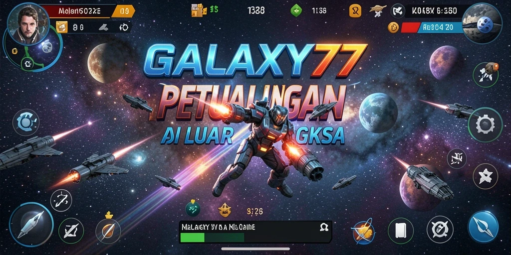 Tampilan gameplay aksi mendebarkan dari GALAXY77.