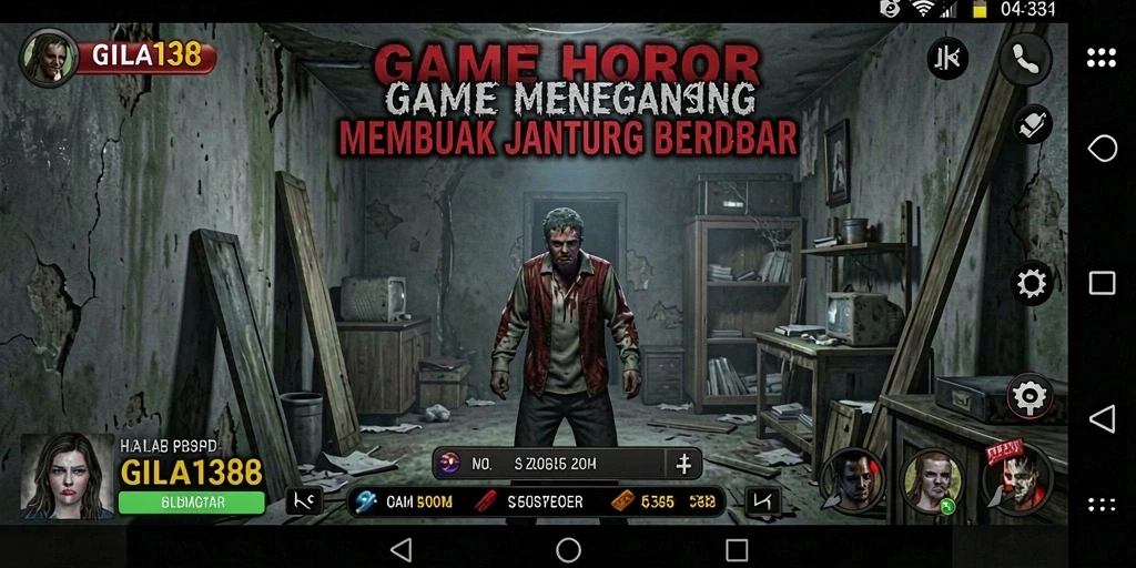 Gameplay menegangkan dalam <strong>GILA138</strong> penuh atmosfer horor.