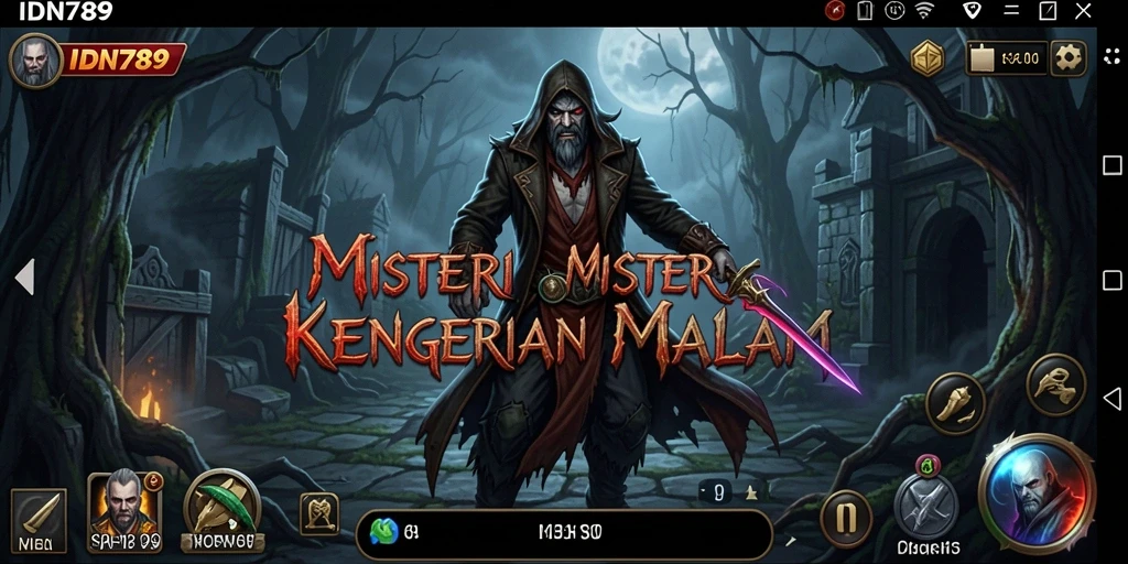 Tampilan gameplay menegangkan dengan karakter yang terjebak dalam kegelapan.