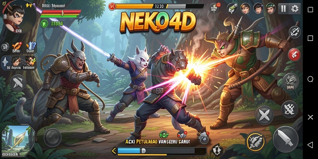 Tampilan gameplay menegangkan dari NEKO4D dengan aksi luar biasa.