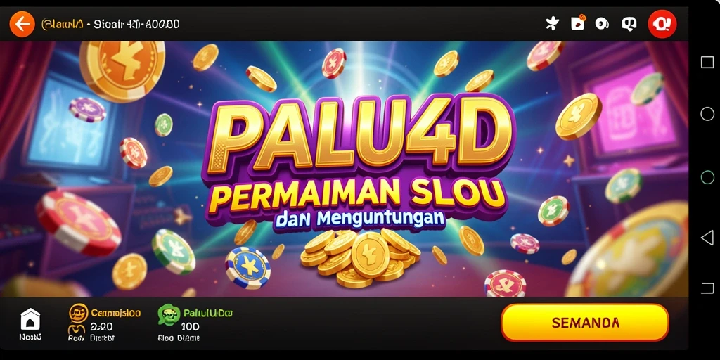 Tampilan gameplay menarik PALU4D yang penuh warna.