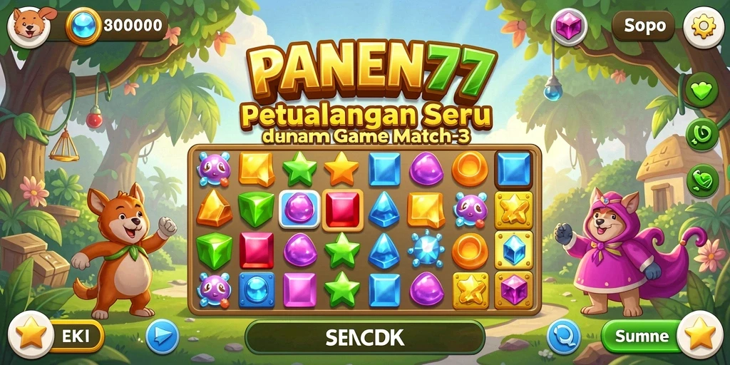 Tampilan gameplay seru dari PANEN77, tantang dirimu di setiap level.