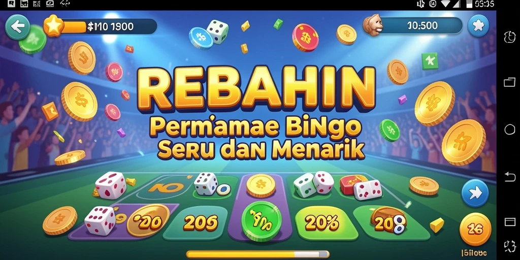 Screenshot gameplay REBAHIN yang penuh warna dan seru.