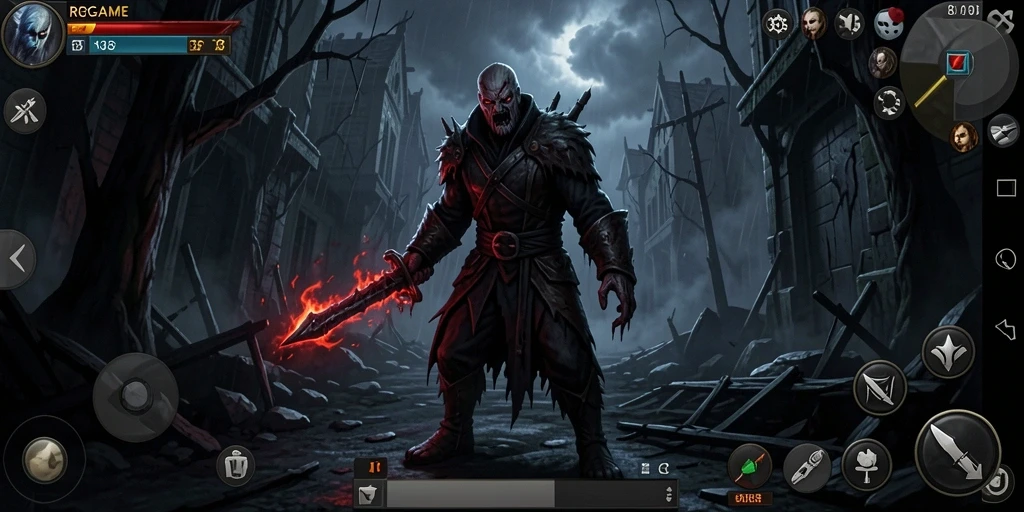 Tangkapan layar menampilkan gameplay RPGAME yang mencekam dan penuh ketegangan.