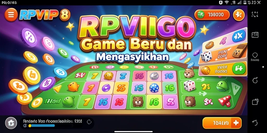 Menampilkan gameplay seru Bingo di RPVIP8.