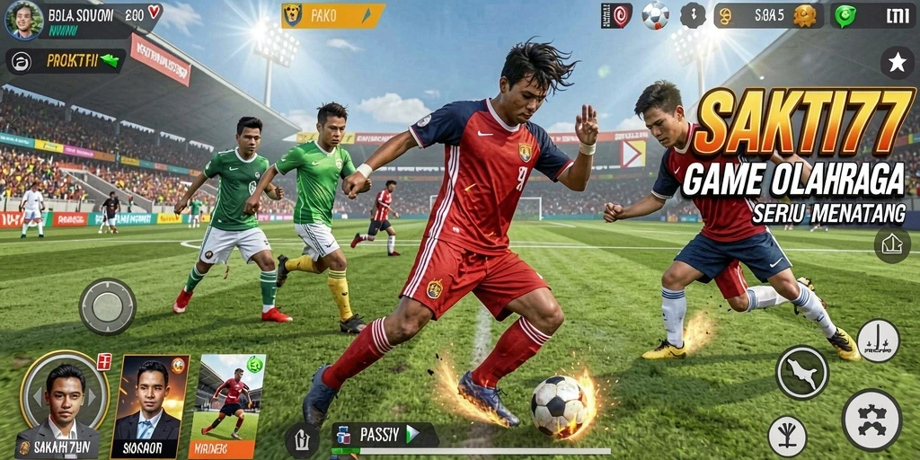 Tampilan gameplay seru di SAKTI77 yang menampilkan aksi olahraga.