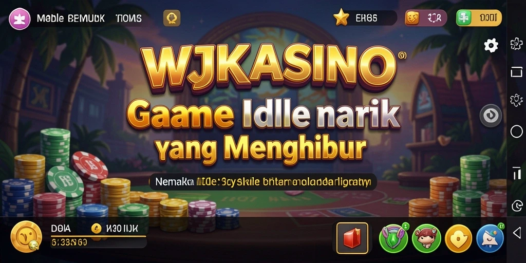 Tampilan gameplay menarik WJKASINO dengan elemen Idle yang menonjol.